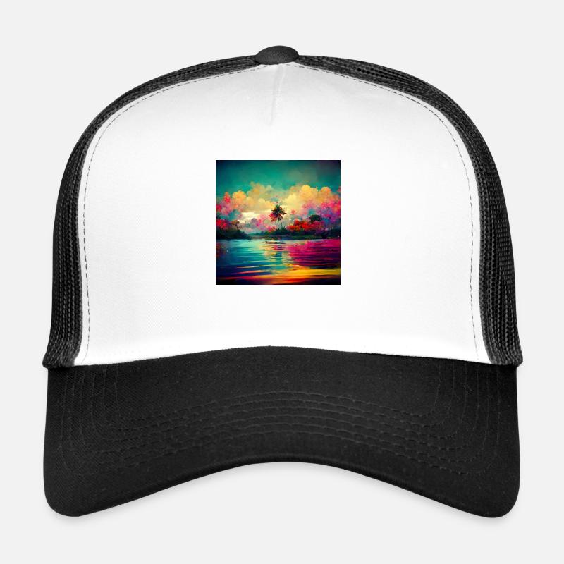 colorful paradise Trucker Cap