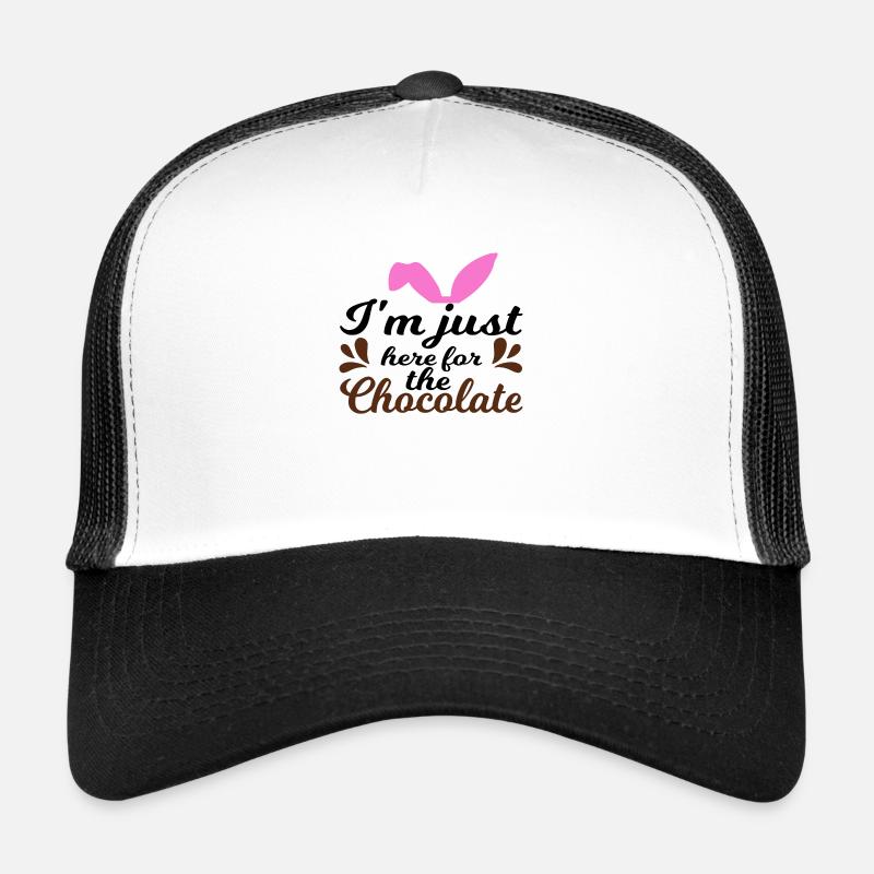 Je suis juste ici pour le chocolat Casquette trucker 