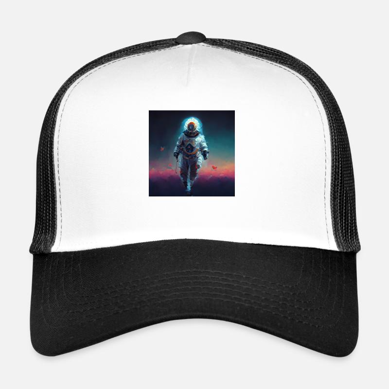 Peinture astrale d’astronaute Casquette trucker 