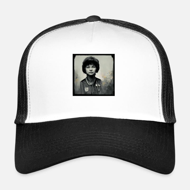 Tschernobyl-malerei - Trucker Cap - Weiß/Schwarz
