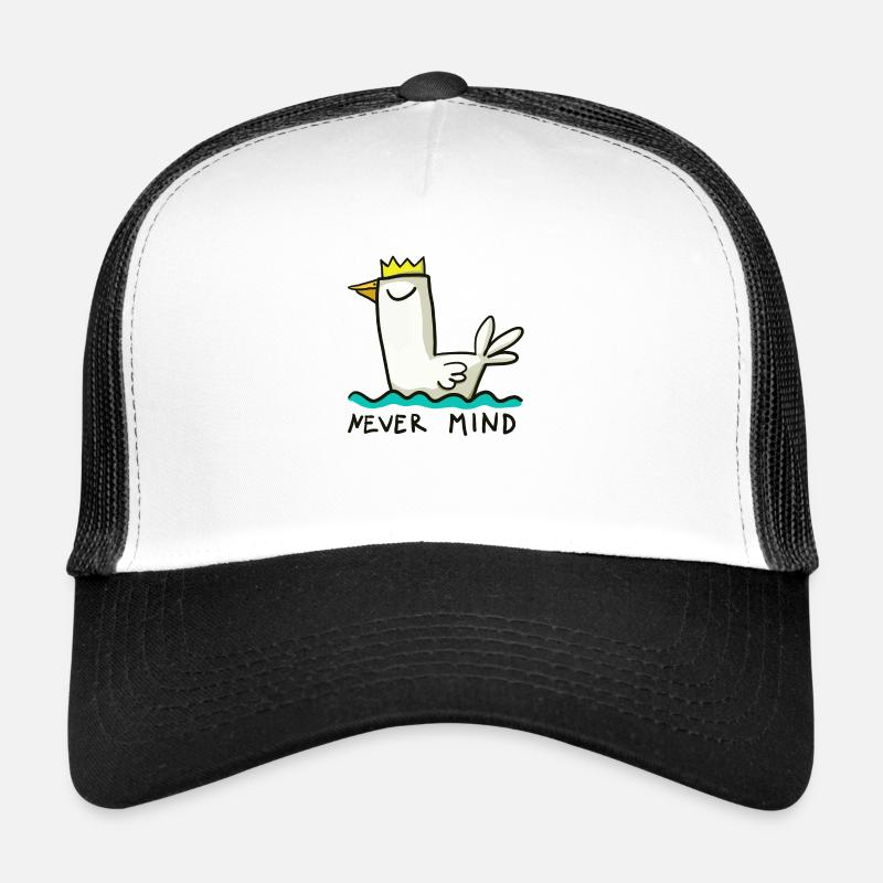 Never mind - das macht nichts - entspannte Ente Trucker Cap