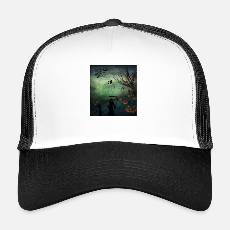 Halloween dans les bois Casquette trucker 