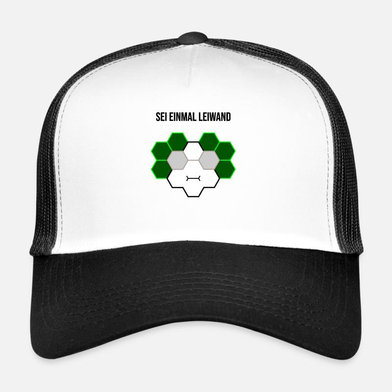 Sei einmal leiwand - Trucker Cap - Weiß/Schwarz