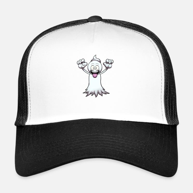 Lustiges Gespenst - Trucker Cap - Weiß/Schwarz