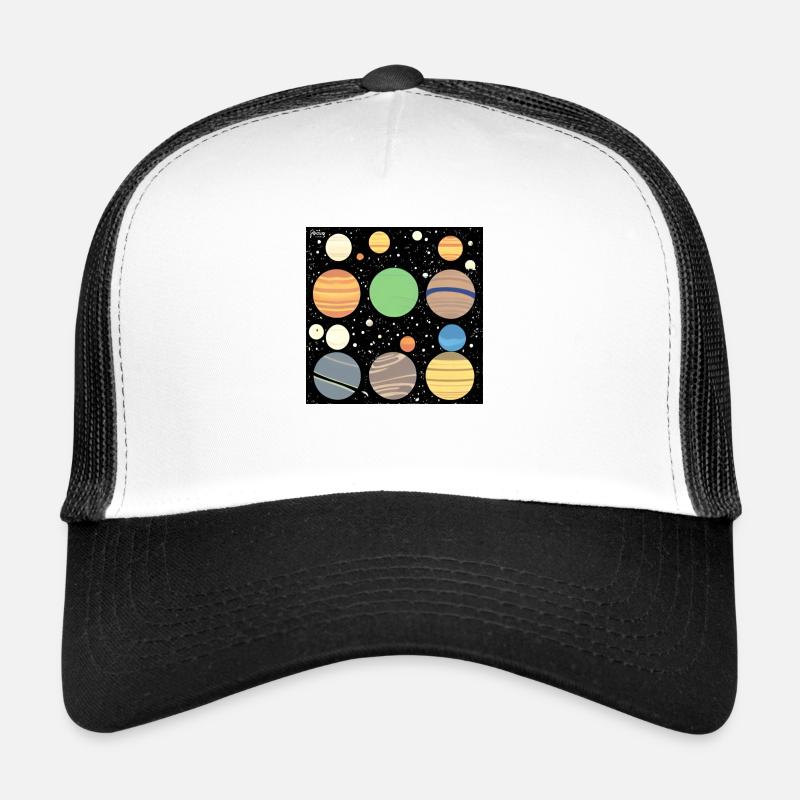 planets in the space Trucker Cap