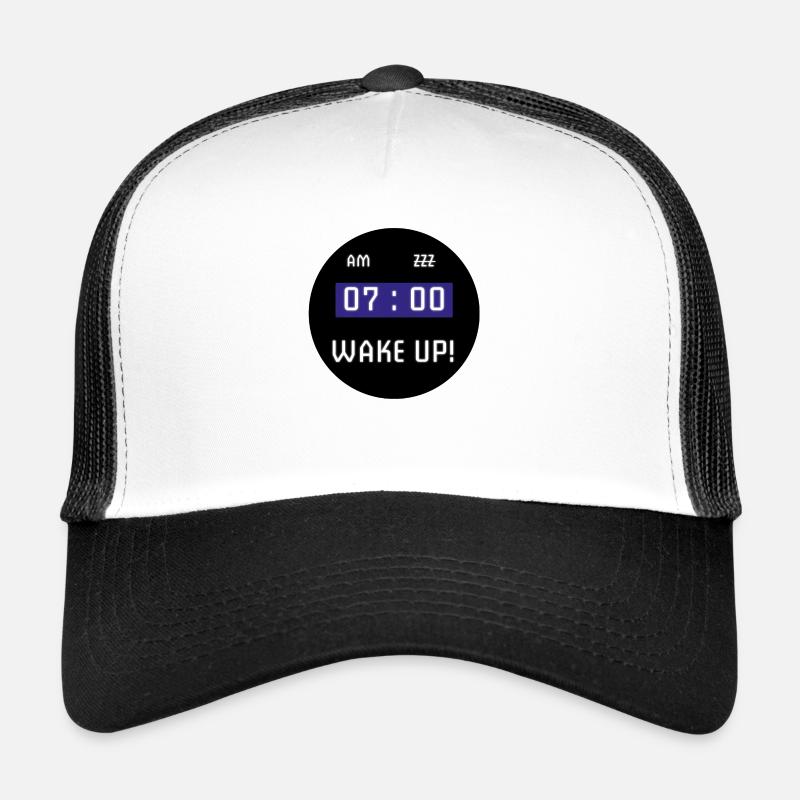 Alarm clock - Trucker Cap - white/black