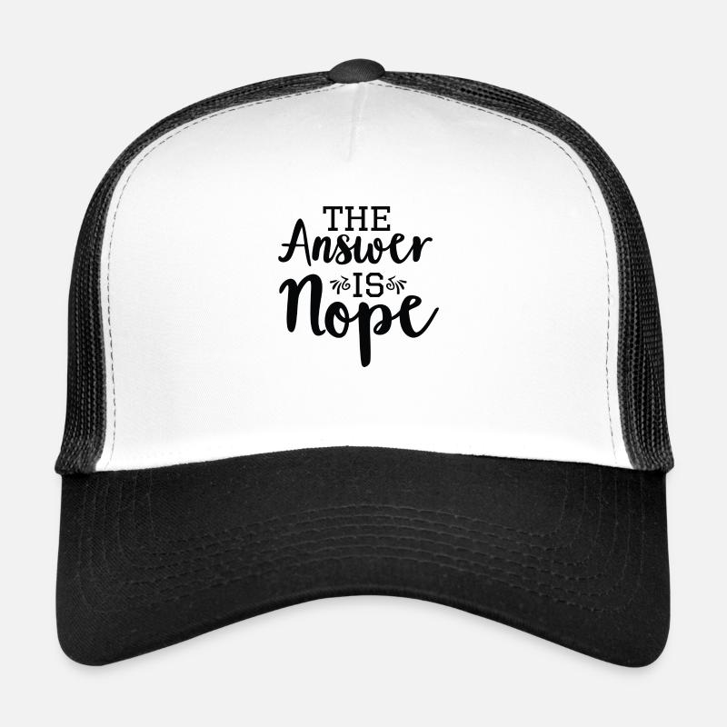 La réponse est nonpe Casquette trucker 