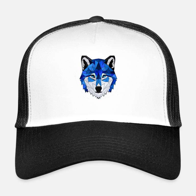 Nachtwolf - Trucker Cap - Weiß/Schwarz