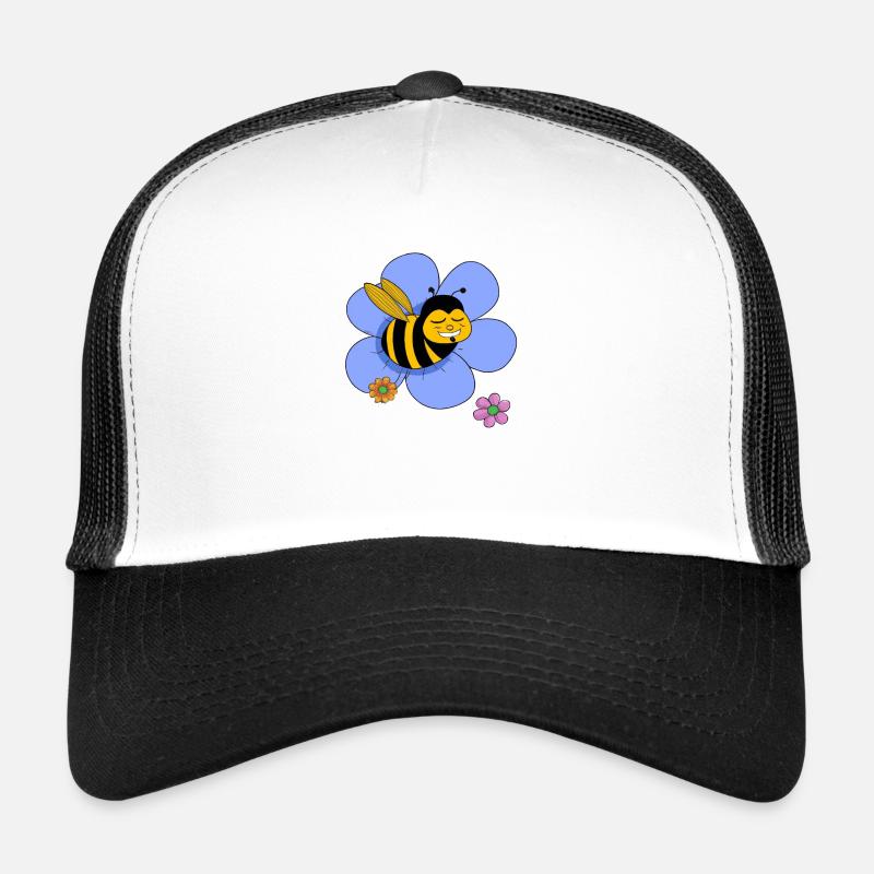 Fat funny bee - Trucker Cap - white/black
