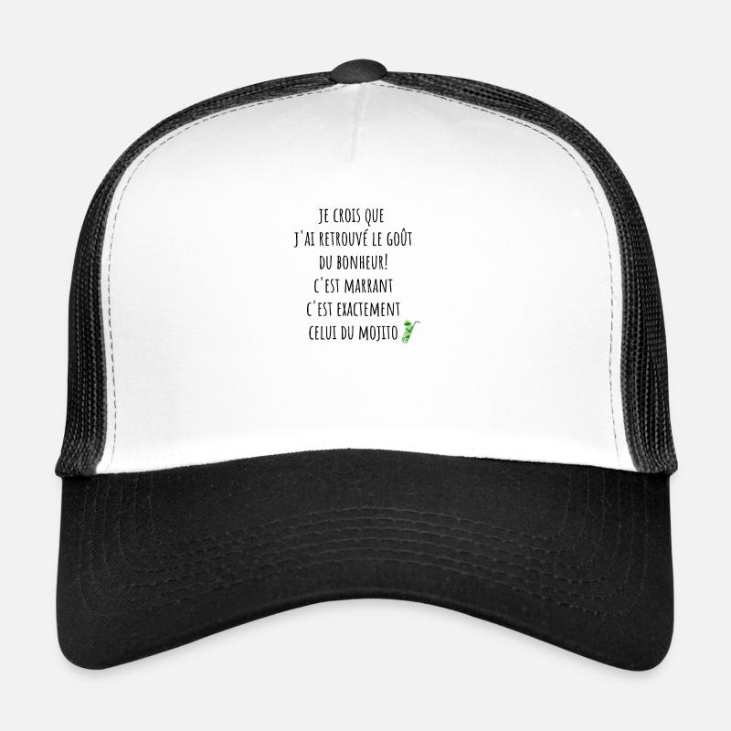 le gout du bonheur est le mojito Casquette trucker 