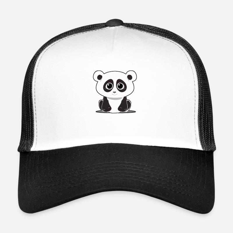 adorable Panda - Trucker Cap - white/black