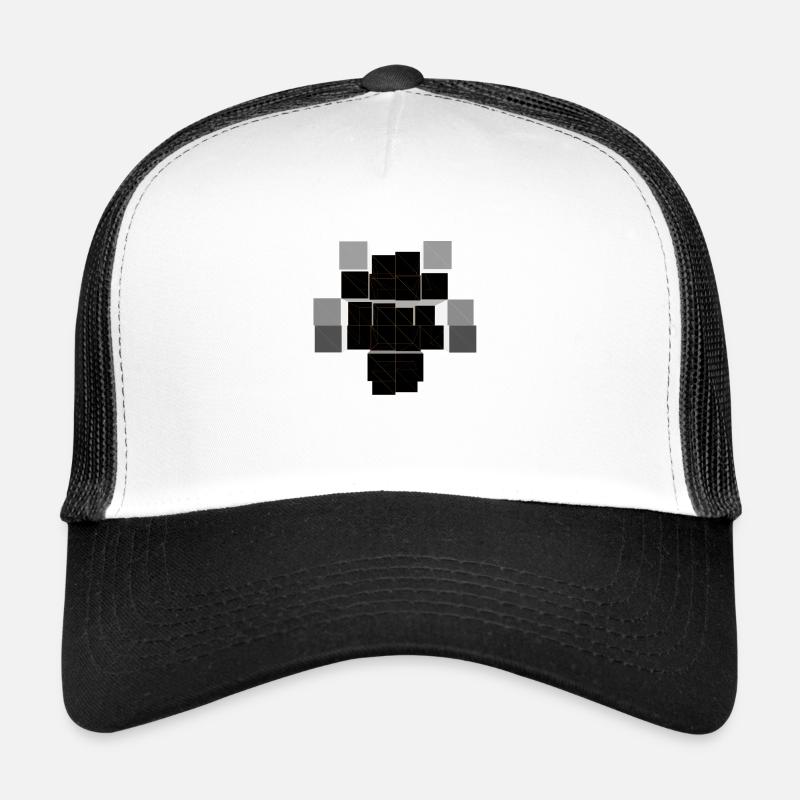 Cube - Casquette trucker - blanc/noir