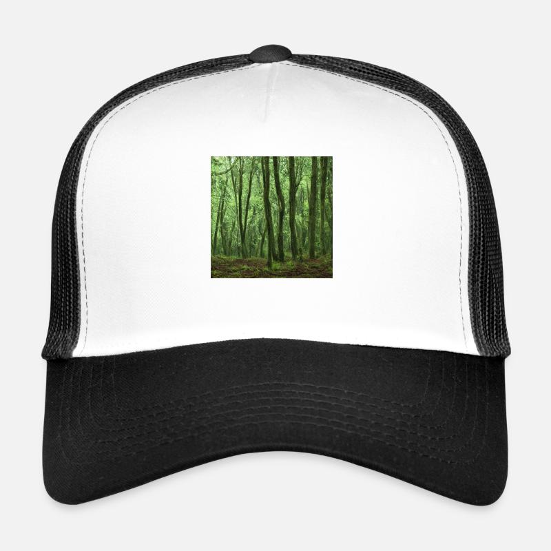 lonely green woods - Trucker Cap - white/black