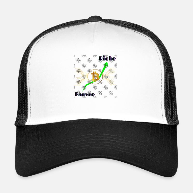 arme Reiche - Trucker Cap - Weiß/Schwarz