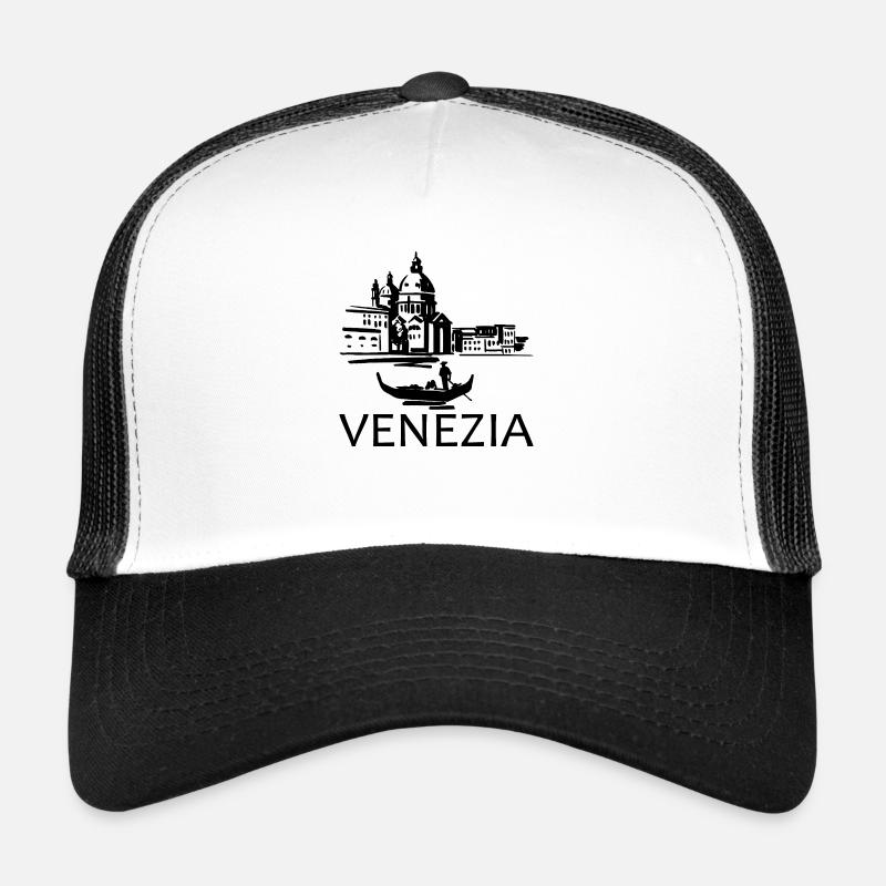 Venedig - Trucker Cap - Weiß/Schwarz