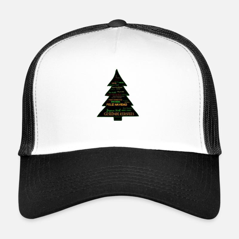Joyeuses Fêtes - Casquette trucker  - blanc/noir