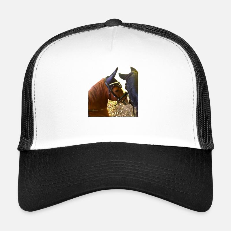 Ein Zarter Pferdekuss - Trucker Cap - Weiß/Schwarz