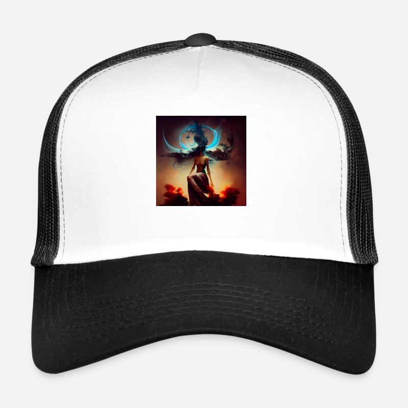 ARTWORK SPIRITUAL _04 - Trucker Cap - white/black