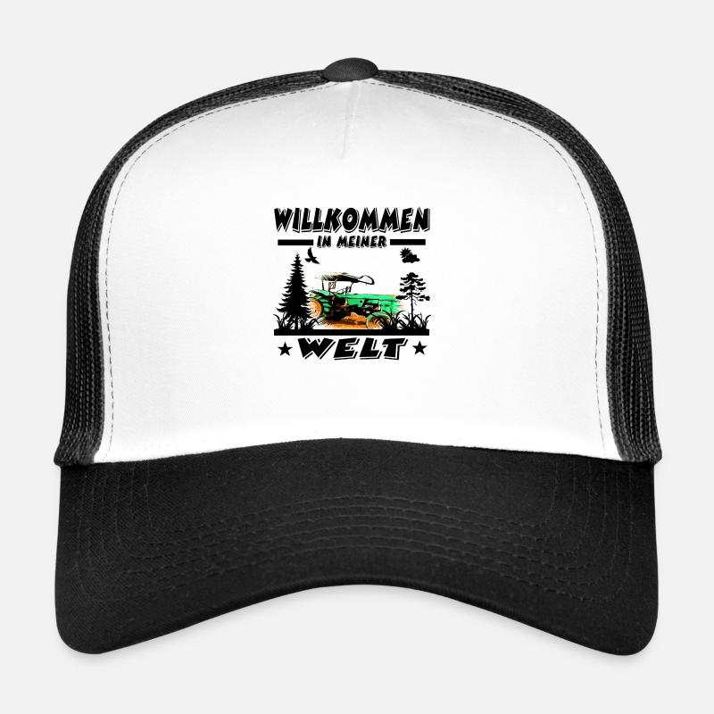 Traktor - Trucker Cap - Weiß/Schwarz