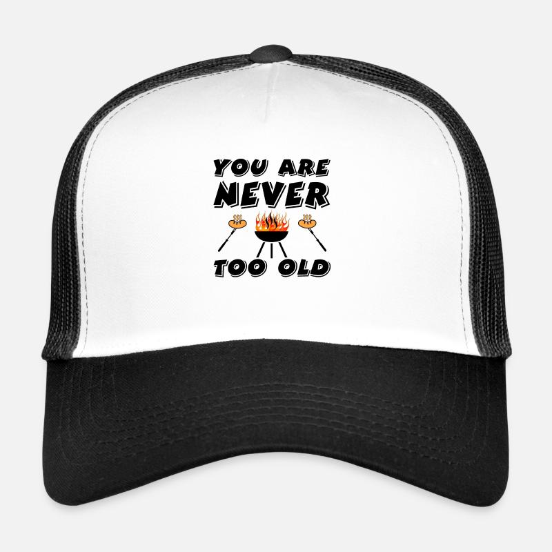 Grillen - Trucker Cap - Weiß/Schwarz