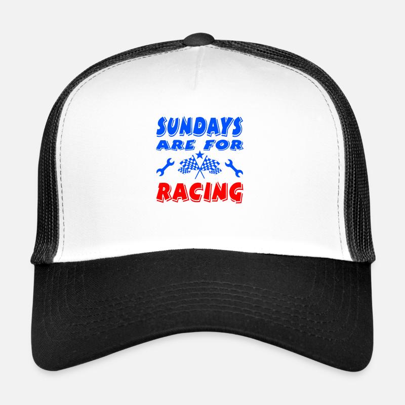 Car - Trucker Cap - white/black