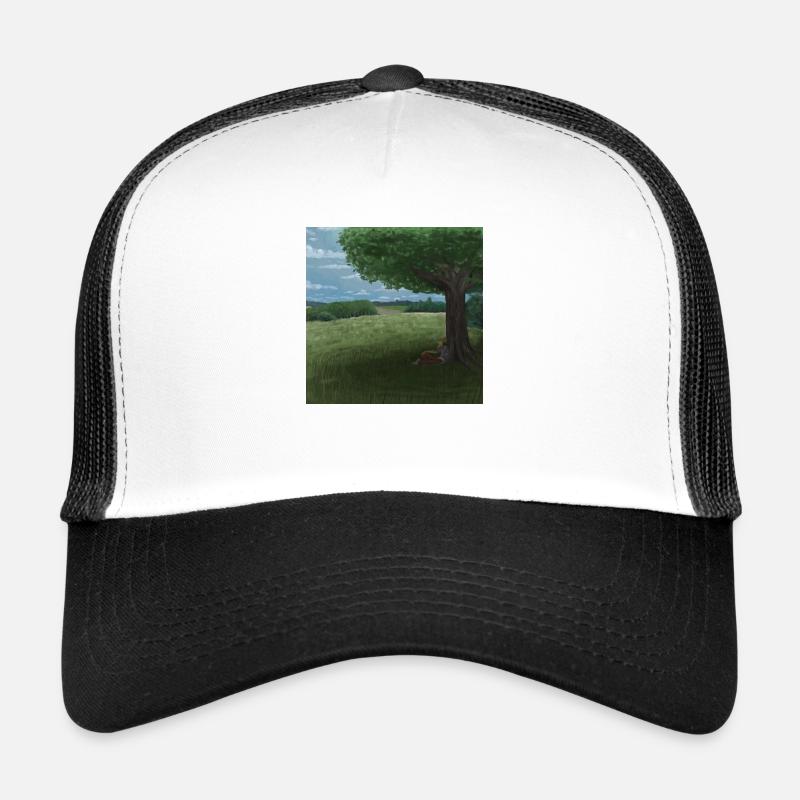 Peinture paysage Casquette trucker 