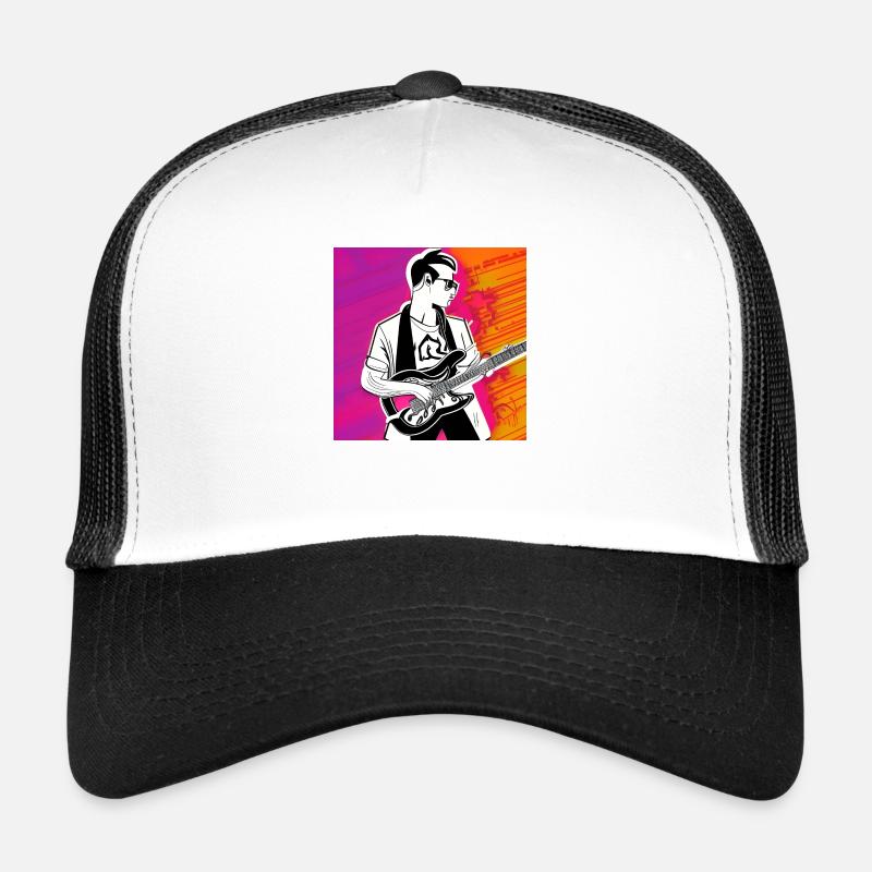 Gitarrist Pop Art Trucker Cap