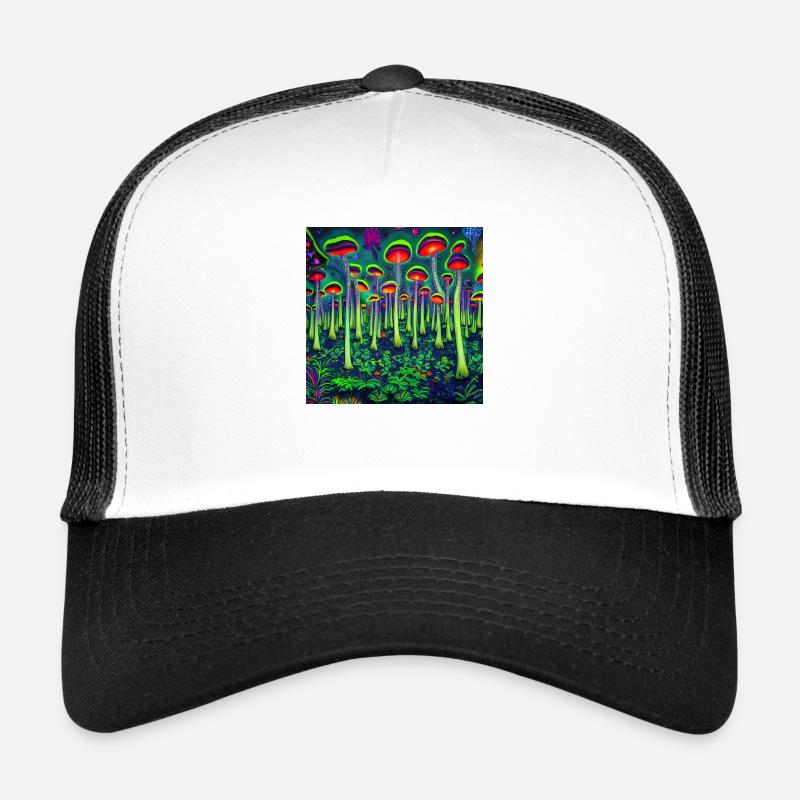Forêt psychédélique magique Casquette trucker 