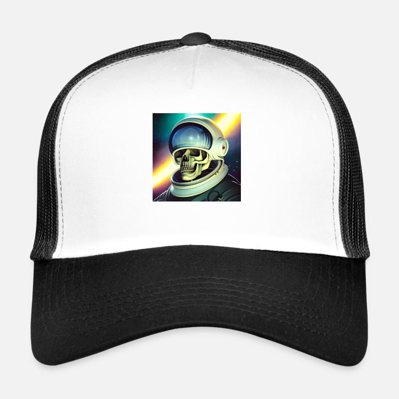 Héros de l’espace - Casquette trucker  - blanc/noir