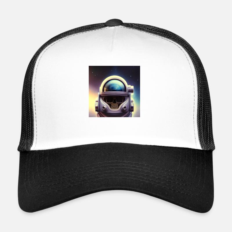 Héros de l’espace - Casquette trucker  - blanc/noir