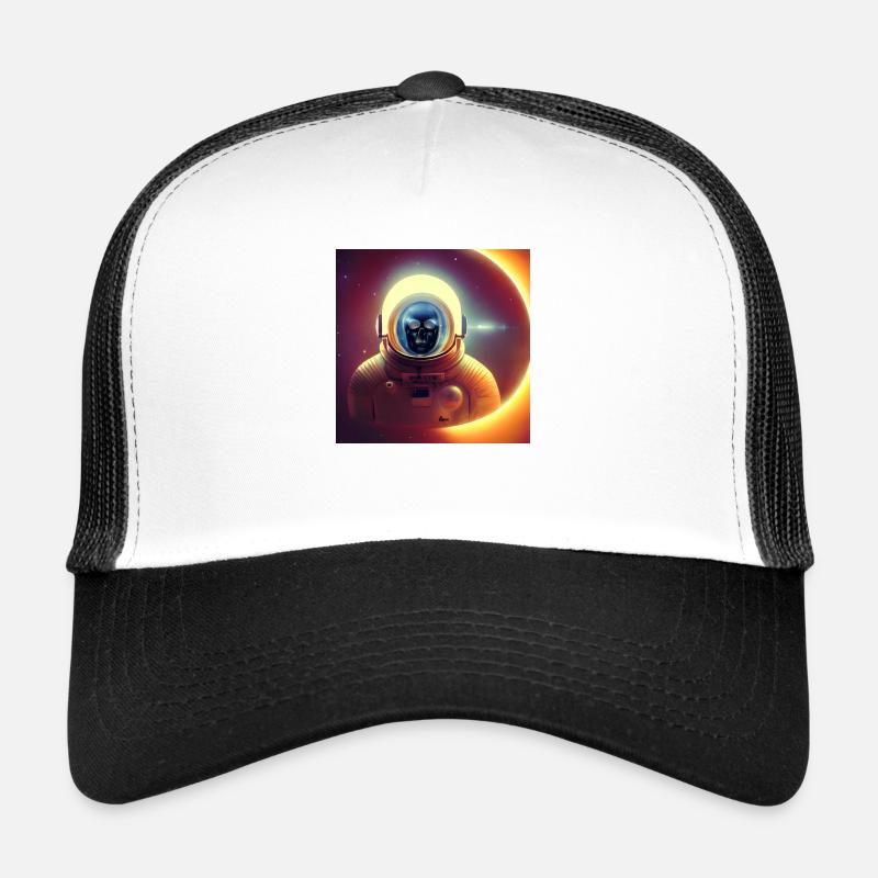 Héros de l’espace - Casquette trucker  - blanc/noir