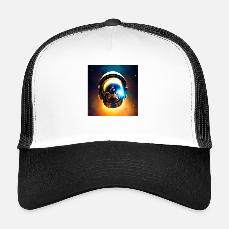 Héros de l’espace - Casquette trucker  - blanc/noir