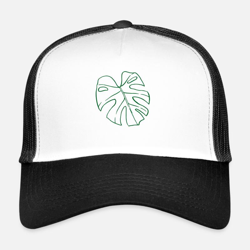 Monstera - Trucker Cap - Weiß/Schwarz