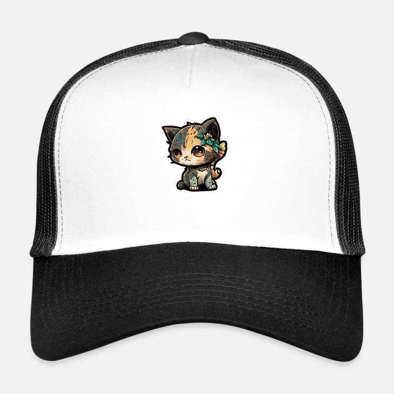 A Cute Adorable Kitten Trucker Cap