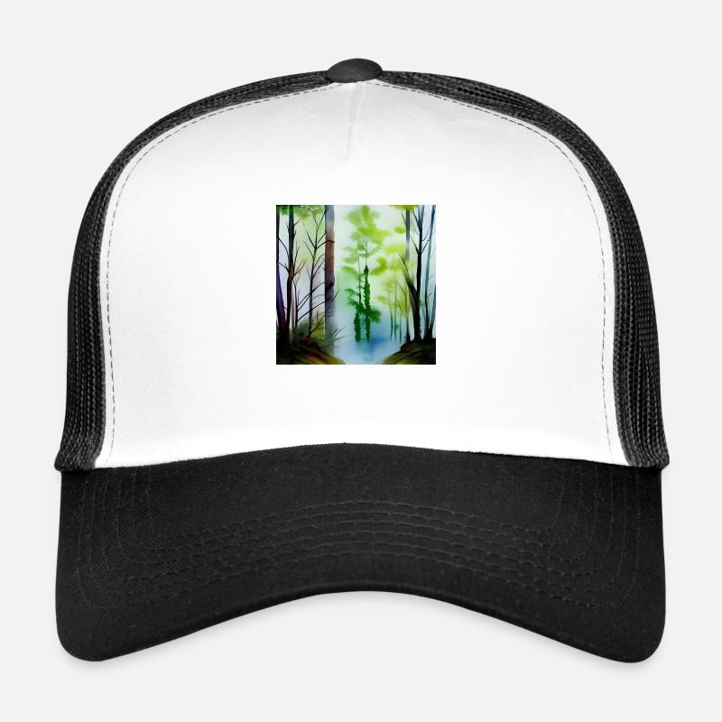 Forest image art Trucker Cap