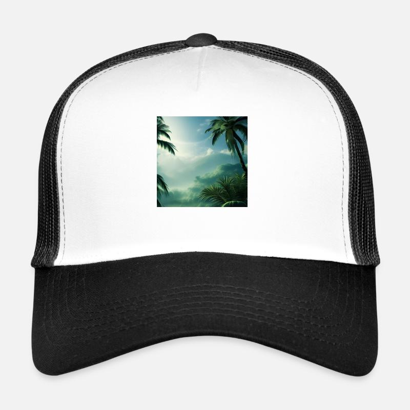 Palm tree holiday nature Trucker Cap