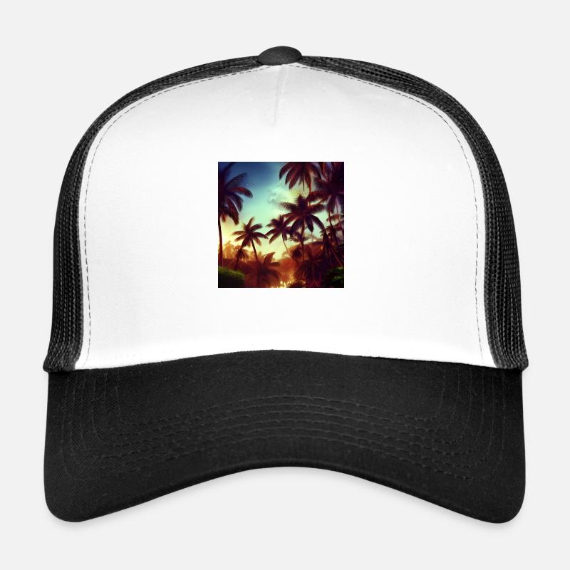 Soirée dans la jungle art Casquette trucker 