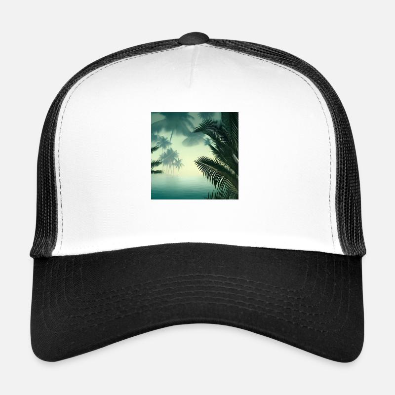 Jungle water view Trucker Cap