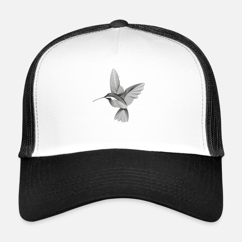 Kolibri - Trucker Cap - Weiß/Schwarz