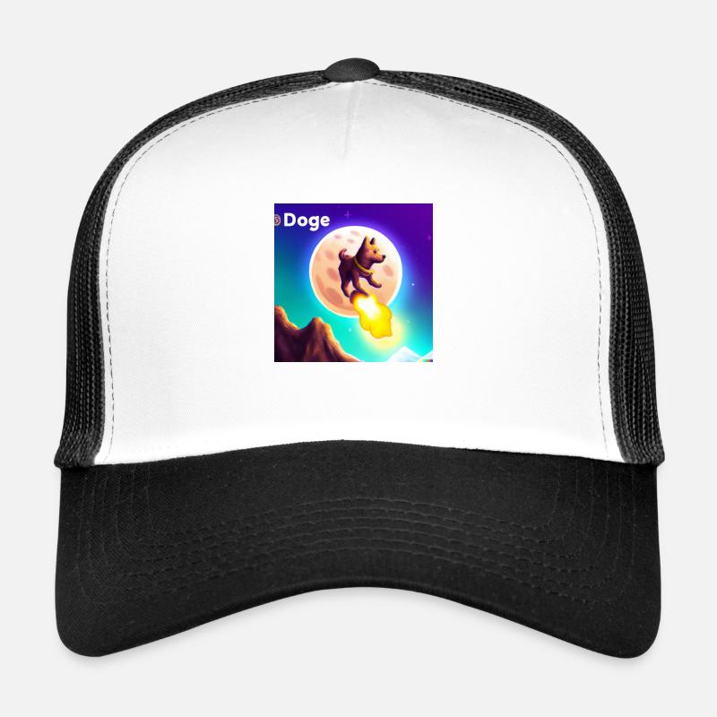 doge coin going to the moon Trucker Cap
