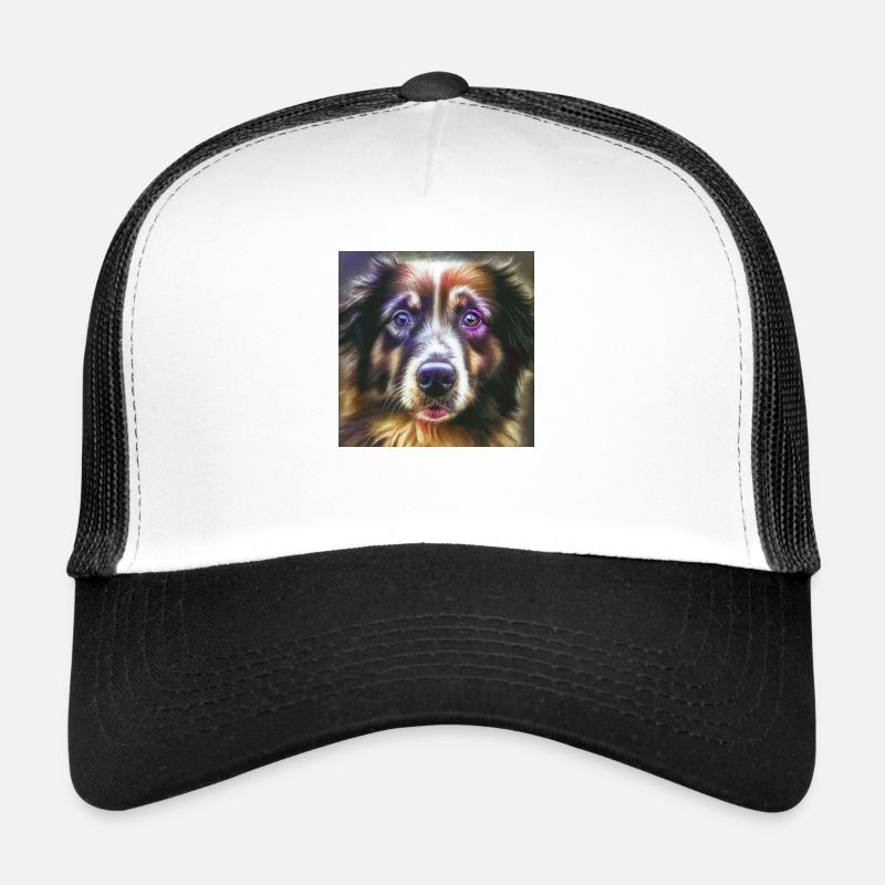 Australian Shepherd Hunderasse Hundeportrait Trucker Cap