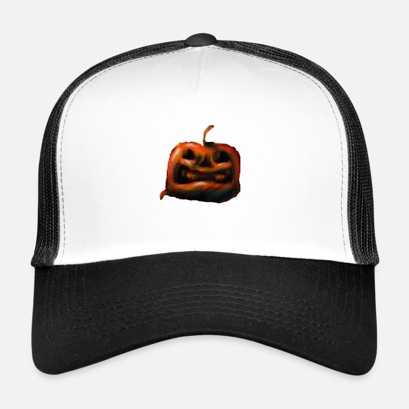 Halloween - Trucker Cap - Weiß/Schwarz