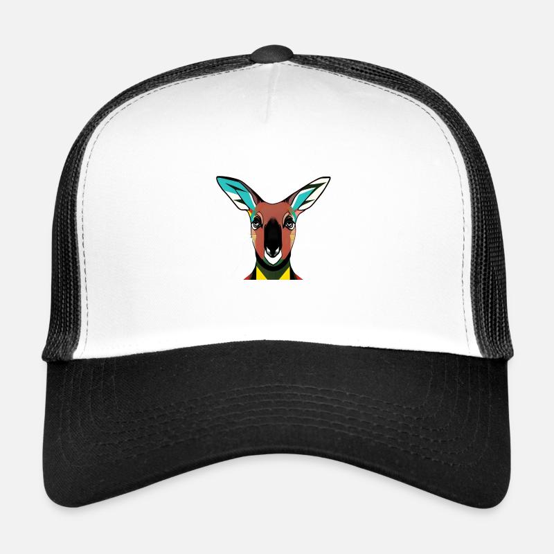 Kangaroo Australia - Trucker Cap - white/black