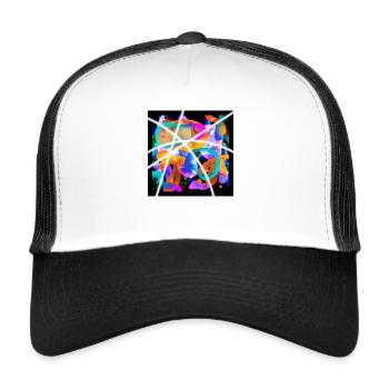 Abstract color - Trucker Cap - white/black - Front