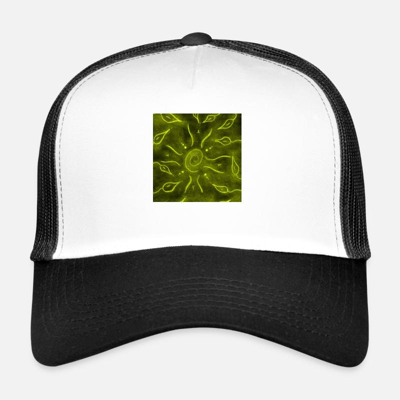 SOLEIL JAUNE ET FLEURS Casquette trucker 