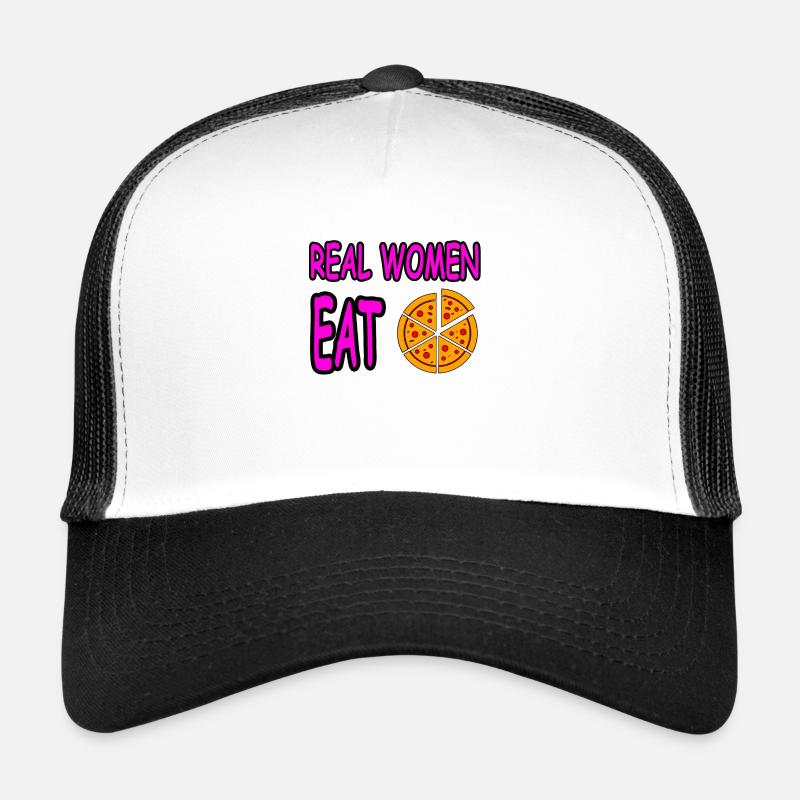 Pizza - Trucker Cap - Weiß/Schwarz