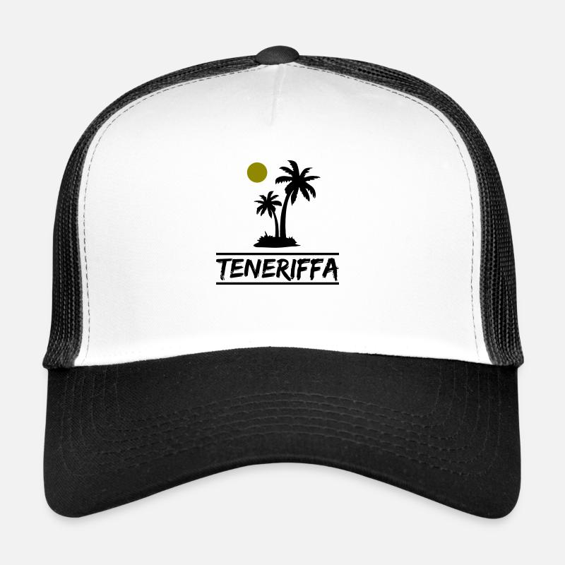 Teneriffa - Trucker Cap - Weiß/Schwarz