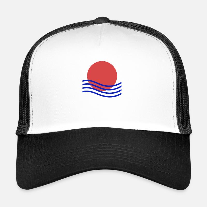 Abstrakter Sonnenuntergang Trucker Cap