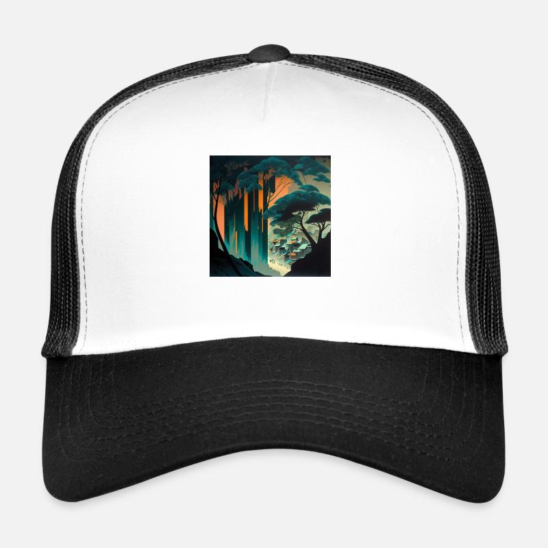 Enchanted nature - Trucker Cap - white/black