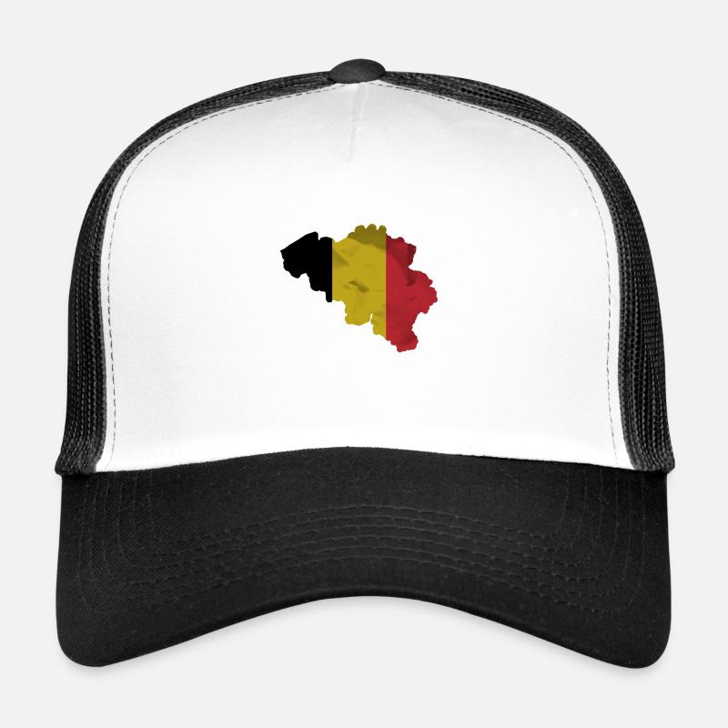 Drapeau belge en forme de pays Casquette trucker 